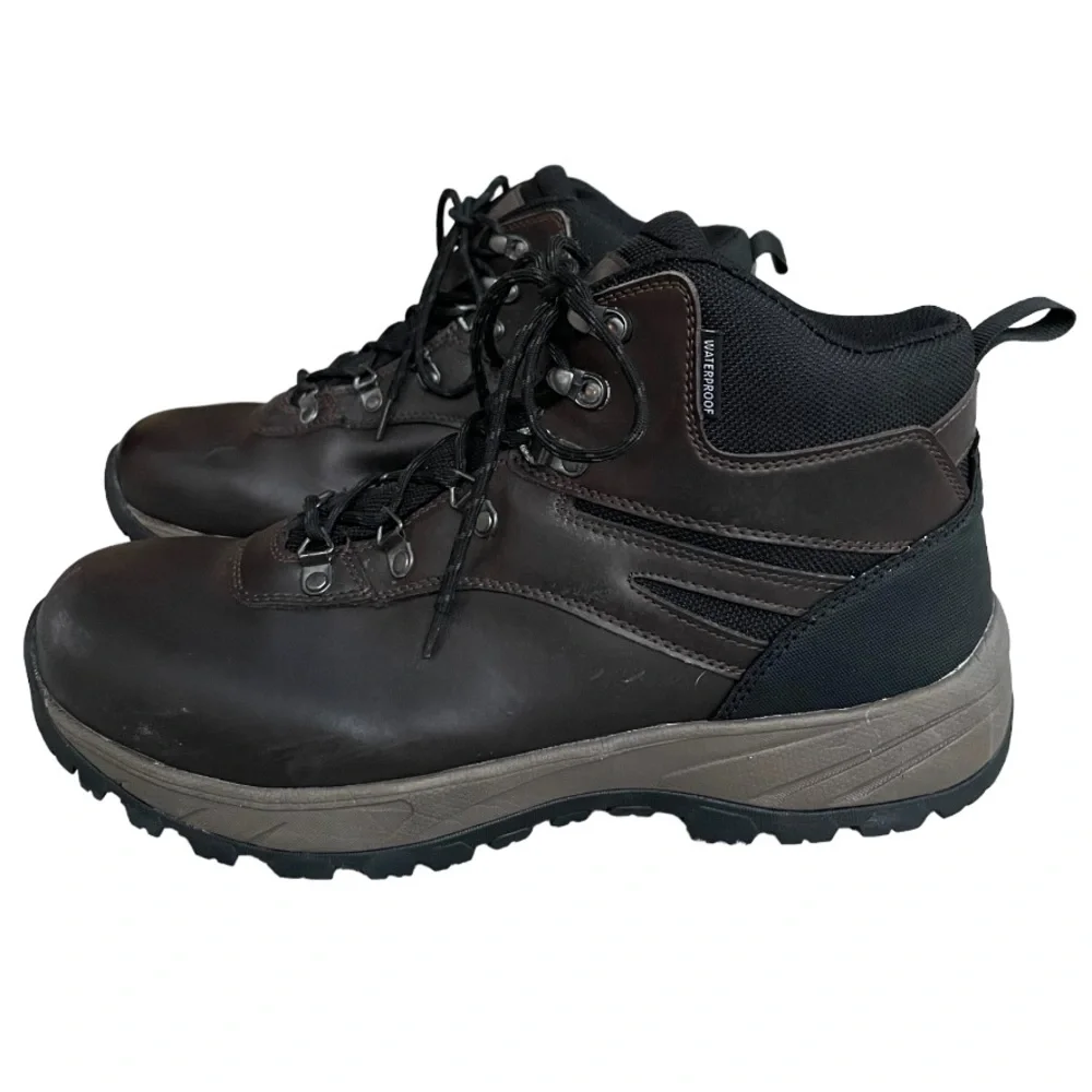 New Eddie Bauer Waterproof Leather Hiking Boots Everett Lace Up Winter Boots